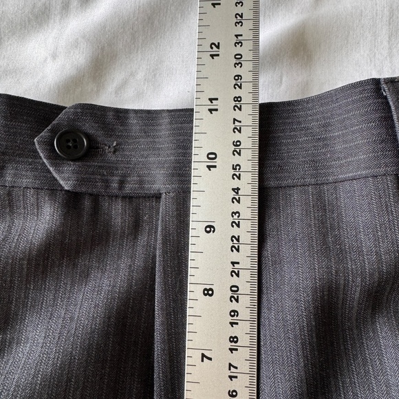 Pronto Uomo Couture Men's 100% Wool Dress Pant Trousers Navy Size 36 Formal - Picture 10 of 13